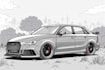 make car illustration line art