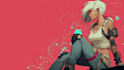 design anime character cyberpunk character