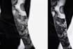 create sleeve tattoo design in geometric style