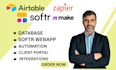 build airtable,airtable database,automation,zapier,softr webapp