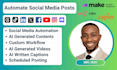 social media automation make com n8n automation manychat instagram dms ai agent