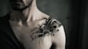 custom an abstract black tattoo design
