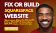 design, redesign squarespace website, api integration, fix and automation