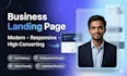 design a high converting modern business landing page