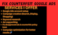 setup google ads account and fix any ggogle ads suspension