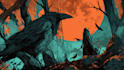 make a dark art illustration