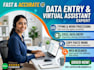 data entry, typing and excel tasks quickly
