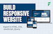 build responsive website using HTML,javascript and jquery