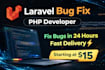 fix laravel bugs and small tasks