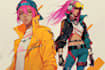 design anime character , cyberpunk character