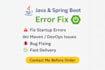 fix java spring boot maven errors and bugs