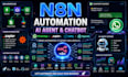 n8n automation n8n ai agent n8n whatsapp chatbot n8n workflow zapier integration