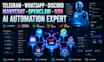 build telegram bot, manychat automation, whatsapp discord chat openclaw n8n flow
