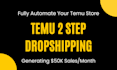 setup temu seller account, temu product listing and manage temu dropshipping