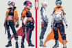 design anime character , cyberpunk character