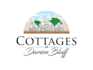make a unique cottage logo with nature and rustic style