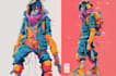 create cyberpunk character art