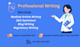 write SEO optimized medical and healthcare articles