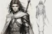 sketch fantasy character concept art