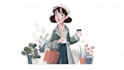 flat vector character illustration for anything
