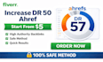 increase your website DR 50 ahref , domain rating 50
