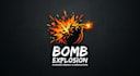 design a bold and explosive bomb logo