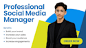 manage your social media and design ad posts professionally