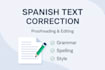 proofread and edit your spanish text professionally