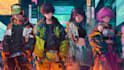design anime character , cyberpunk character