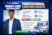 develop a responsive frontend website
