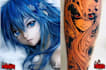 make anime tattoo design