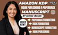 do ebook formatting for amazon KDP, kindle ebook, and paperback ebook manuscript