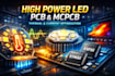 design high power led pcb, mcpcb with thermal and current control
