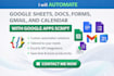 automate google sheets, docs, forms, gmail, and calendar using apps script