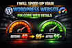 speed up wordpress website and improve core web vitals