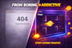 design custom 404 and offline pages with mini games