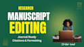 edit your research manuscript for journal submission