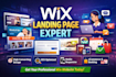 create a professional wix landing page design for your business