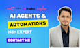 build ai agents and automation workflows using n8n, make, and zapier