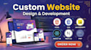custom website development full stack, frontend backend
