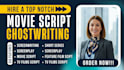 do scriptwriting, movie script writing, screenplay, screenwriting tv series