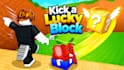 develop kick a lucky block, roblox game developer, brainrot game, roblox modeler
