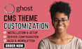 setup ghost cms website, ghost blog, ghost newsletter, migrate ghost website