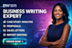 do business case study analysis, sales letter and professional proposals