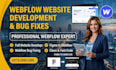 be a webflow expert, do webflow website, figma to webflow and fix webflow bug