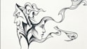 create a unique mysterious abstract line art design