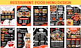 design restaurant menu, food menu design and digital menu