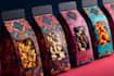 design premium pouch bag packaging with front and back
