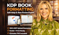 format your self help book for amazon KDP