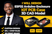 design esp32 arduino enclosure iot pcb case 3d cad model